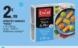 E.Leclerc ESCAL Apéritifs surgelés offre