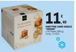 E.Leclerc ERHARD Panettone garni surgelé offre