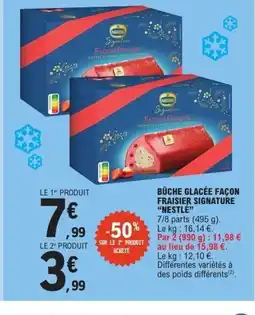 E.Leclerc NESTLÉ Bûche glacée façon fraisier signature offre