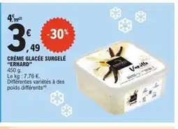 E.Leclerc ERHARD Crème glacée surgelé offre