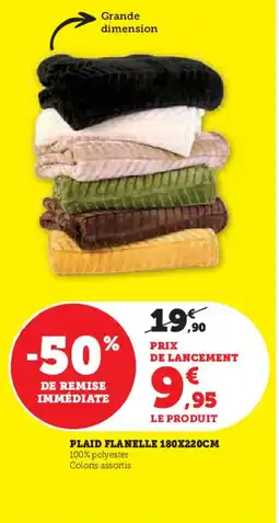 Super U Plaid flanelle offre