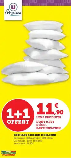 Super U Oreiller moelleux offre