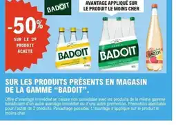 E.Leclerc BADOIT Sur les produits présents en magasin de la gamme offre