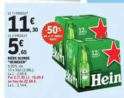 E.Leclerc HEINEKEN Bière blonde offre
