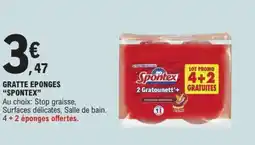 E.Leclerc SPONTEX Gratte eponges offre