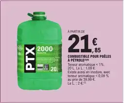 E.Leclerc Combustible pour poêles à pétrole offre