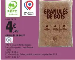 E.Leclerc Granulés de bois offre