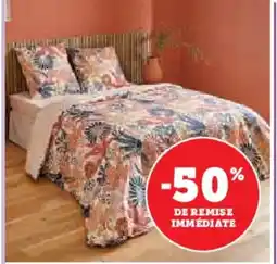 Super U Parure housse de couette + 2 taies d'oreillers offre