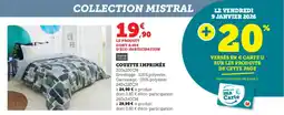 Super U Couette imprimée offre