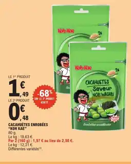 E.Leclerc KOH KAE Cacahuètes enrobées offre
