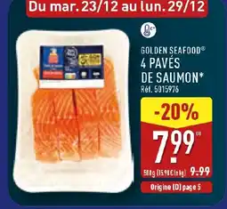 ALDI GOLDEN SEAFOOD 4 pavés de saumon offre
