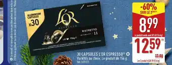 30 capsules l'or espresso