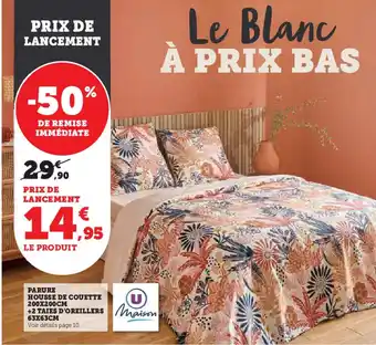 Parure housse de couette +2 taies d'oreillers