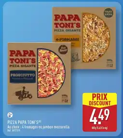ALDI PAPA TONI'S Pizza offre