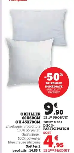 Super U Oreiller offre
