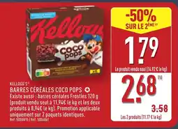ALDI KELLOGG'S Barres céréales coco pops offre