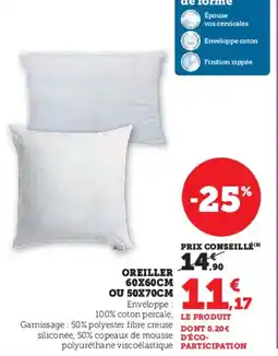 Super U Oreiller offre