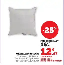 Super U Oreiller offre