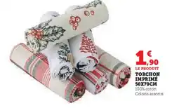 Super U Torchon imprimé offre