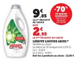 Super U Lessive liquide ariel offre