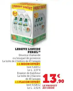 Super U Lessive liquide persil offre