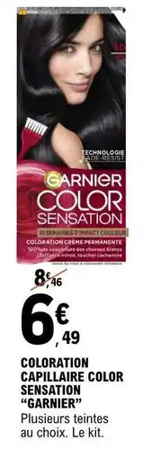 E.Leclerc COLORATION CAPILLAIRE COLOR SENSATION “GARNIER” offre
