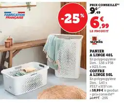 Super U Panier a linge offre