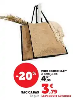 Super U Sac cabas offre