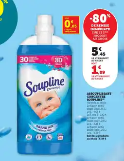 Super U Assouplissant concentre soupline offre