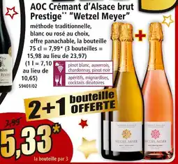 Norma Wetzel meyer aoc crémant d'alsace brut prestige offre