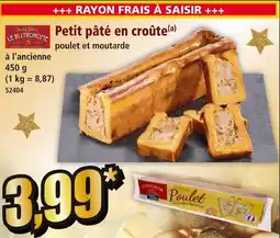 Norma Le distrognome petit pâté en croûte offre