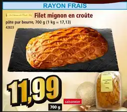 Norma Les saveurs de l'oncle félicien filet mignon en croûte offre