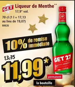 Norma Get 27 liqueur de menthe offre