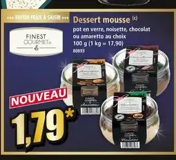 Norma Finest gourmet dessert mousse offre