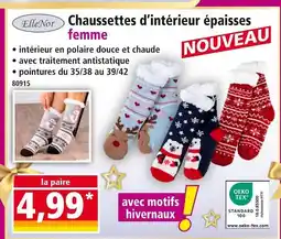 Norma Ellenor chaussettes d'intérieur épaisses femme offre
