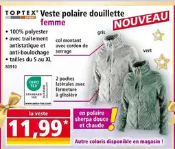 Norma Toptex sport veste polaire douillette femme offre