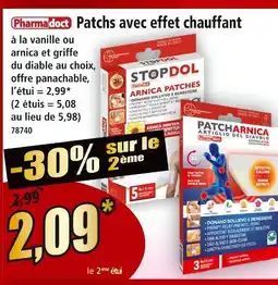 Norma Pharmadoct patches avec effet chauffant à la vanille offre