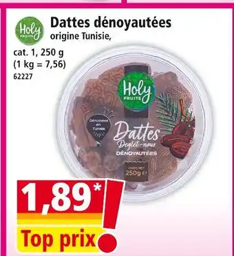 Norma Holy fruits dattes dénoyautées offre