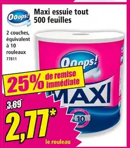 Norma Ooops! maxi essuie tout offre