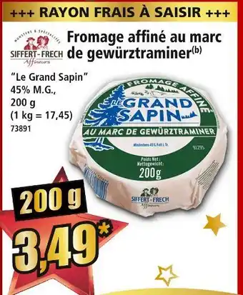 Norma Fromage affiné au marc de gewürztraminer offre