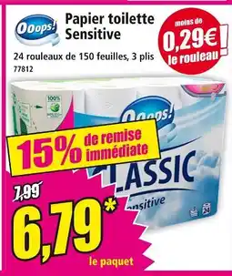 Norma Ooops! papier toilette sensitive offre