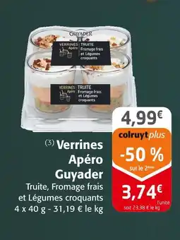 Colruyt Guyader verrines apéro offre