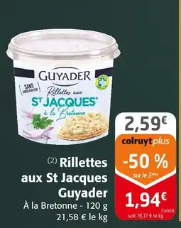 Colruyt Guyader rillettes aux st jacques offre