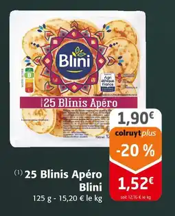 Colruyt Blini 25 blinis apéro offre