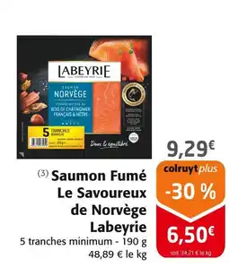 Colruyt Layberie saumon fumé le savoureux de norvège offre