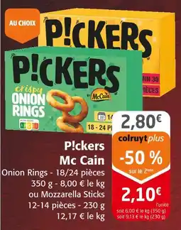 Colruyt Mccain p!ckers crispy onion rings offre