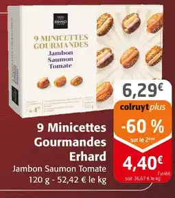 Colruyt Erhard 9 minicettes gourmandes offre