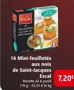 Colruyt Escal 16 mini-feuilletés aux noix de saint-jacques offre