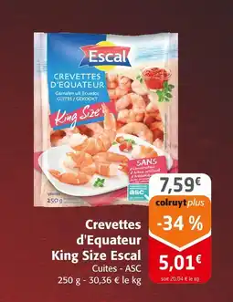 Colruyt Escal crevettes d'equateur king size offre