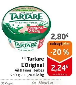 Colruyt Tartare l'original offre